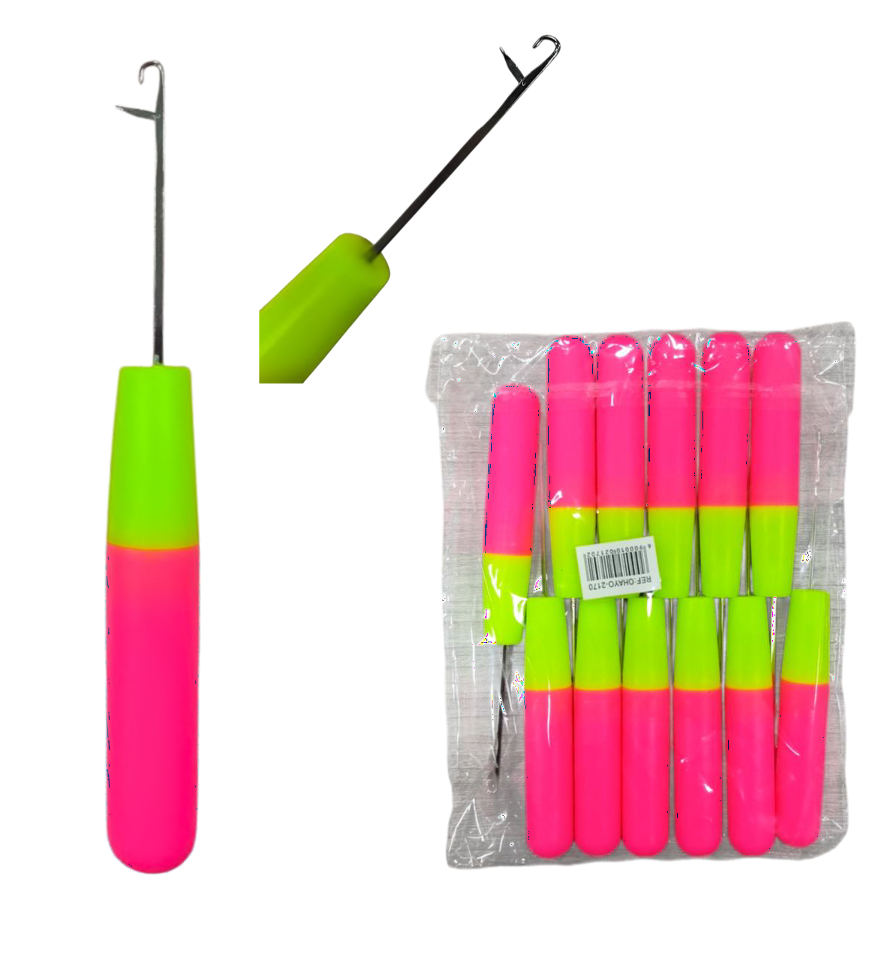 Aguja de crochet plastica