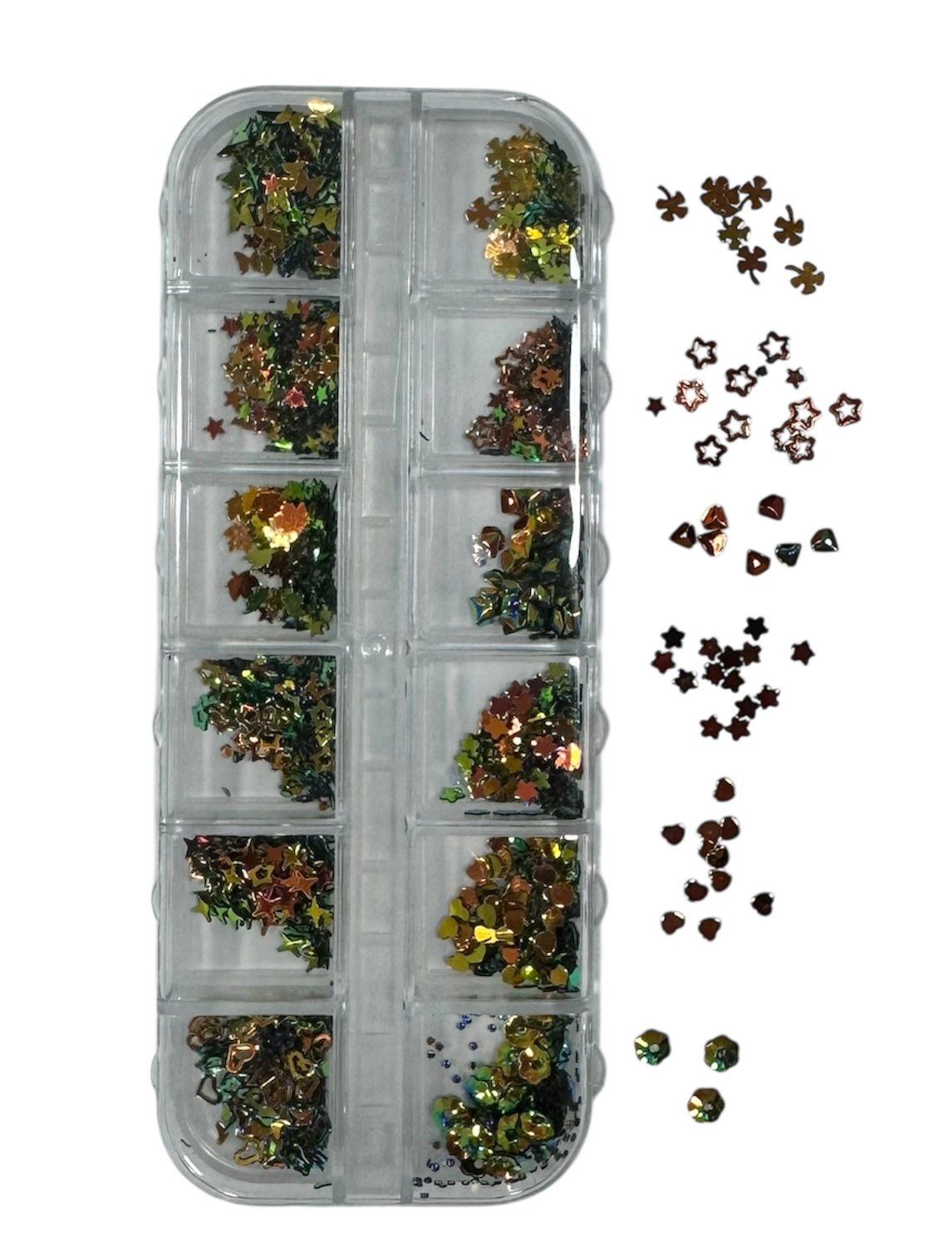 Decoración de uñas multiusos CORAZÓN, ESTRELLA Y MARIPOSA