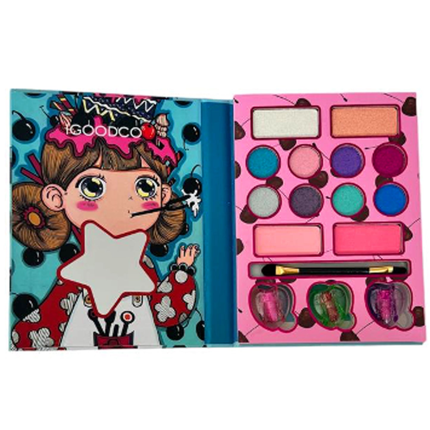 PALETA DE SOMBRAS Y LABIALES PARA NIÑAS