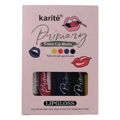 Set de 5 Labiales Líquidos para Maquillaje Artístico con Manual de Mezclas de Colores