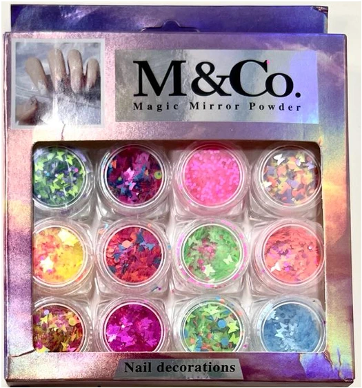 Decoración de variasas multicolor multiusos Para Uñas, Cara y Cabello