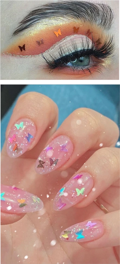 Decoración de variasas multicolor multiusos Para Uñas, Cara y Cabello