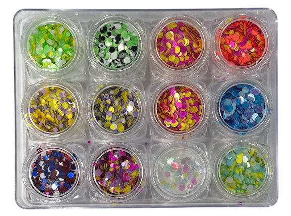 Decoración Multiusos en Círculos – Para Uñas, Cara y Cabello