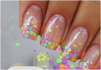 Decoración Multiusos en Círculos – Para Uñas, Cara y Cabello