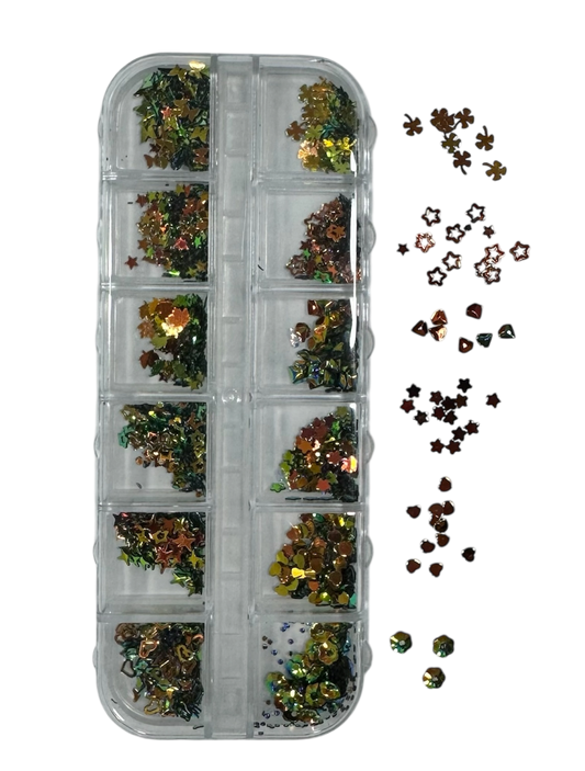 Decoración de uñas multiusos CORAZÓN, ESTRELLA Y MARIPOSA