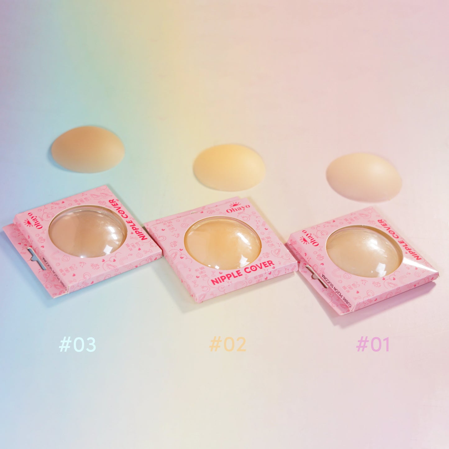 Kit Cubrepezones + Cinta + Cosmetiquera