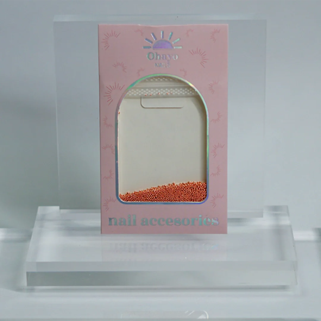 Decoración para uñas Caviar oro rosa