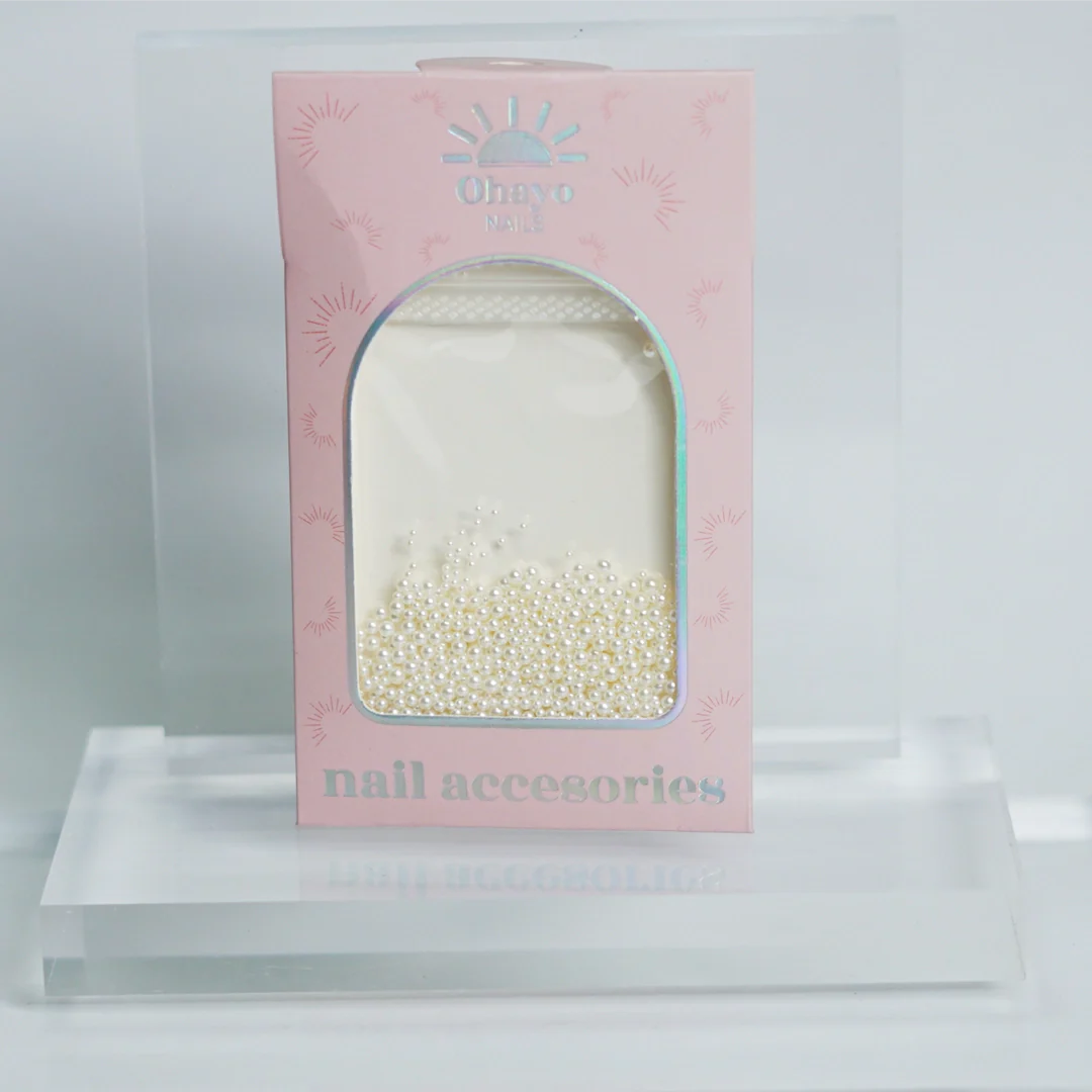 Decoración para uñas Perlas medias beige