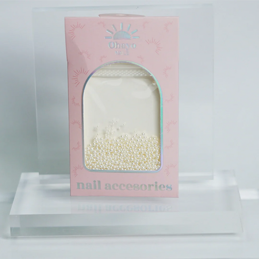 Decoración para uñas Perlas medias beige