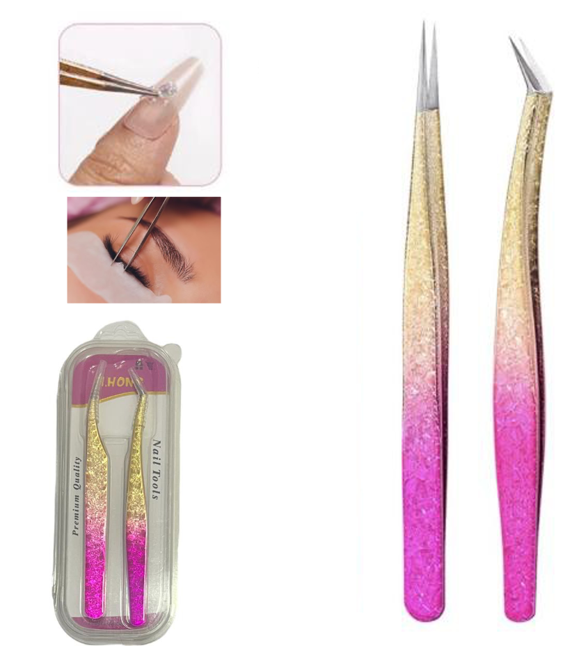 Kit x 2 pinzas de precisión para pestañas