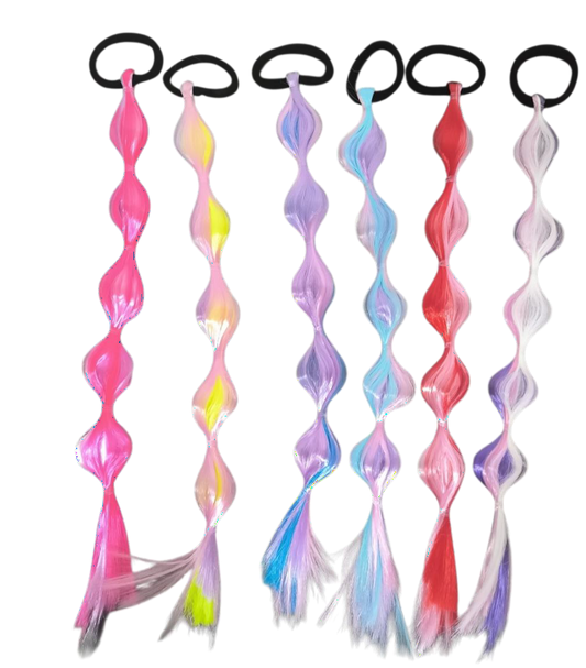 Mechones de cabello con color