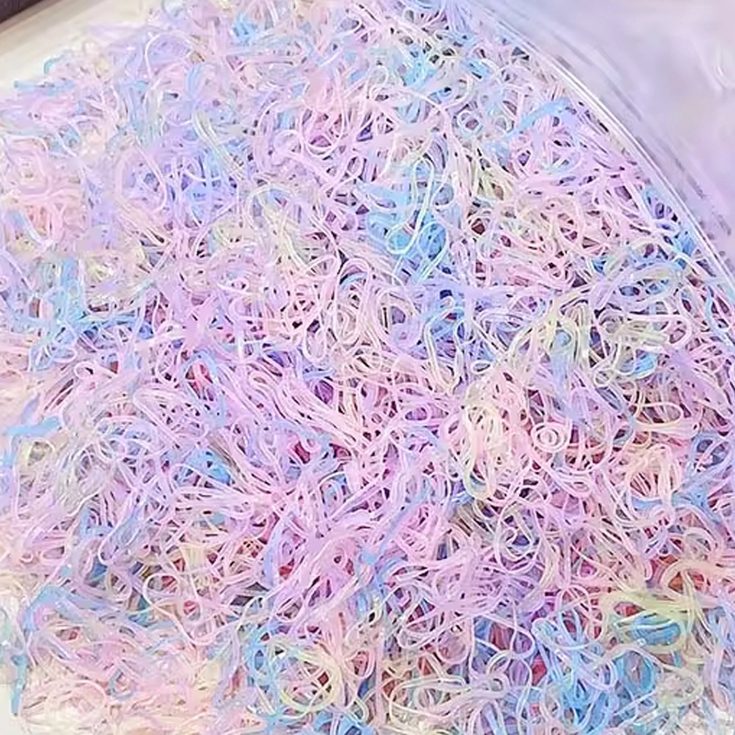 Cauchos en silicona para cabello x 500