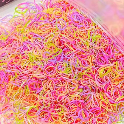 Cauchos en silicona para cabello x 500