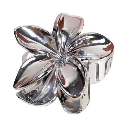 Pinza Grande Flor Metalizada