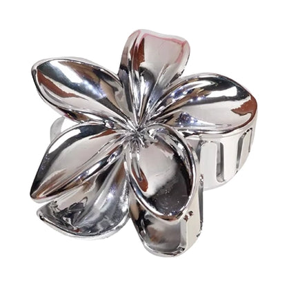Pinza Grande Flor Metalizada