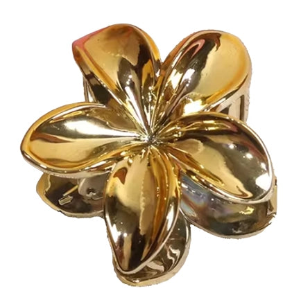 Pinza Grande Flor Metalizada