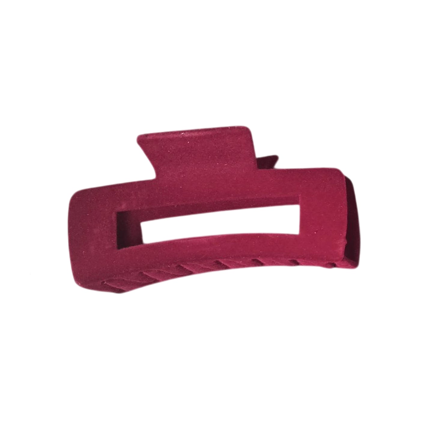 Pinza rectangular grande de terciopelo