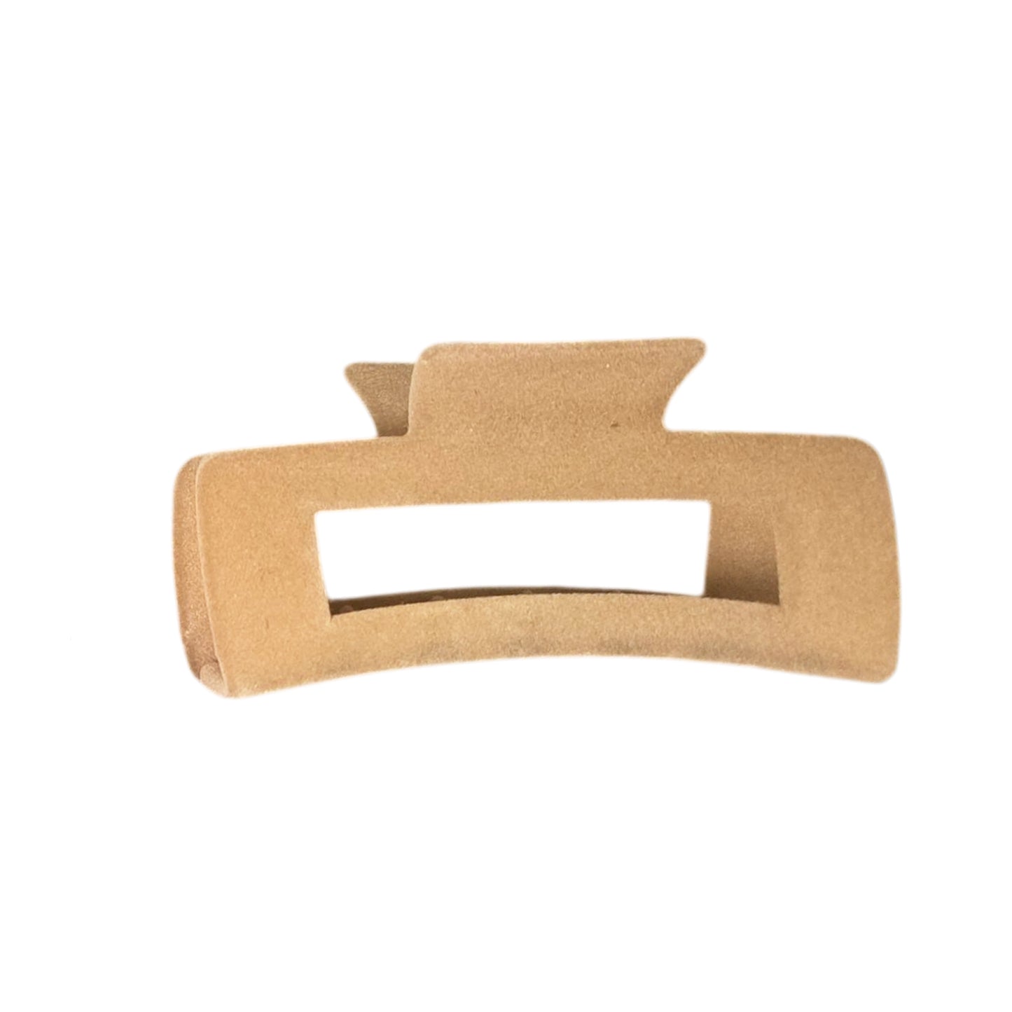 Pinza rectangular grande de terciopelo