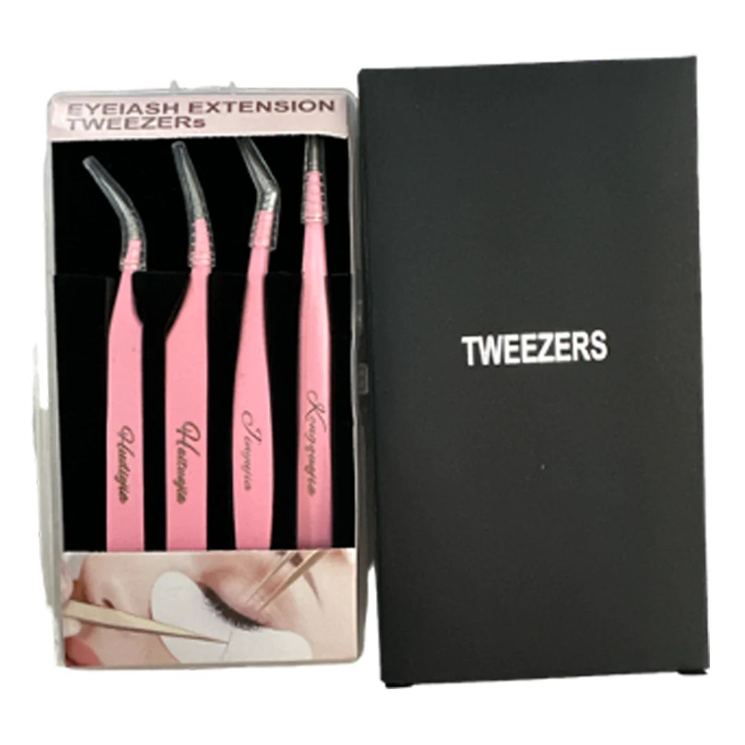Kit de pinzas para pestañas X4