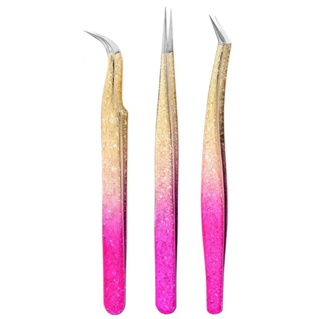 Kit x 3 pinzas para pestañas