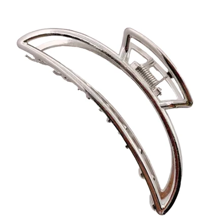 Pinza para Cabello cruzada geometrica Metalizada dorada