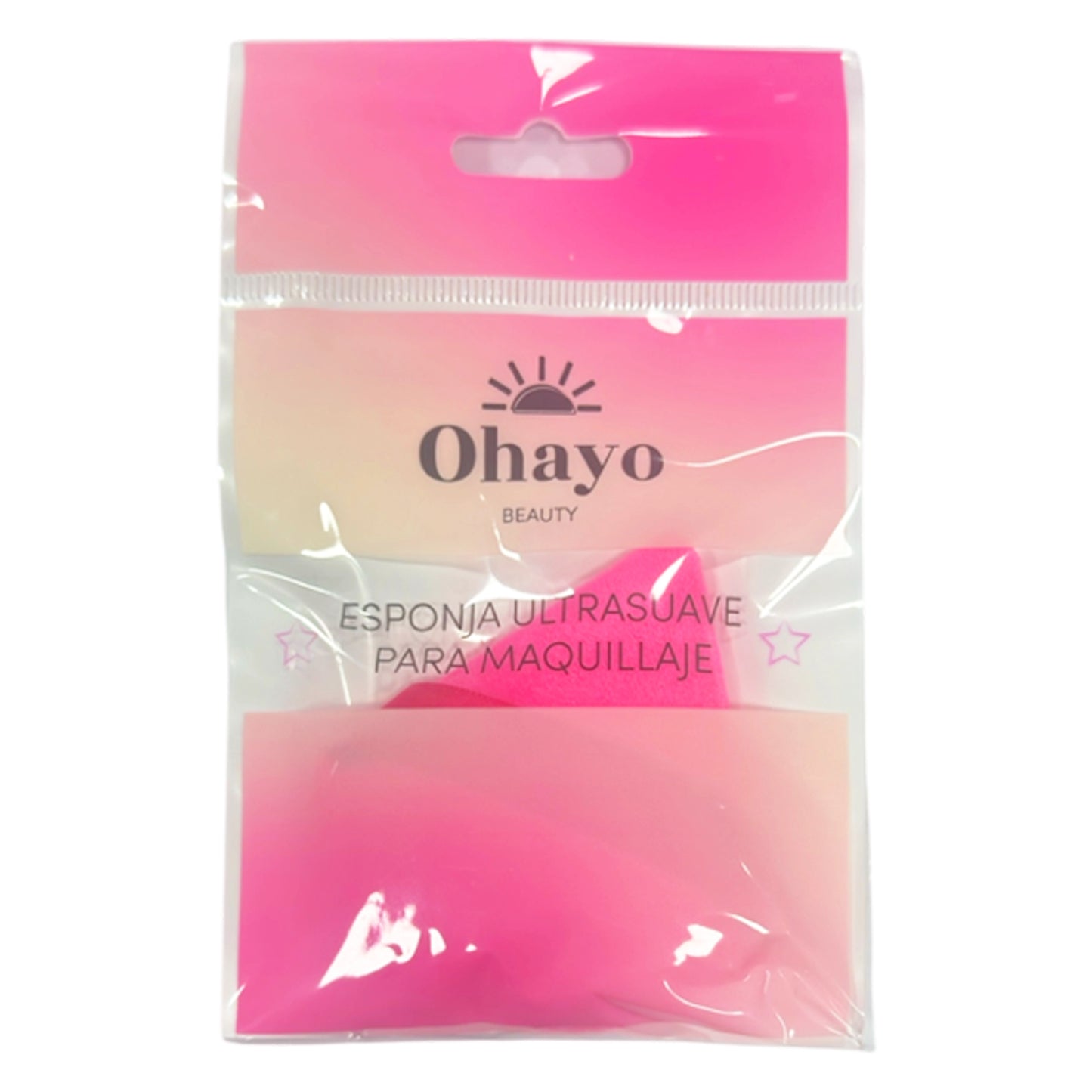 BORLA TRIANGULAR PARA MAQUILLAJE