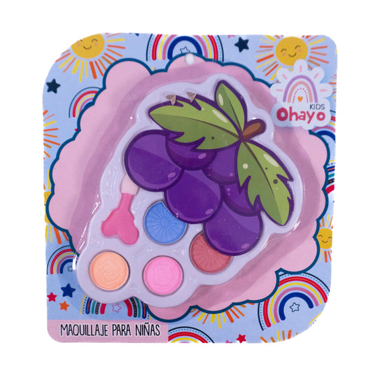 Maquillaje infantil uva