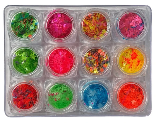 Decoración de variasas multicolor multiusos Para Uñas, Cara y Cabello