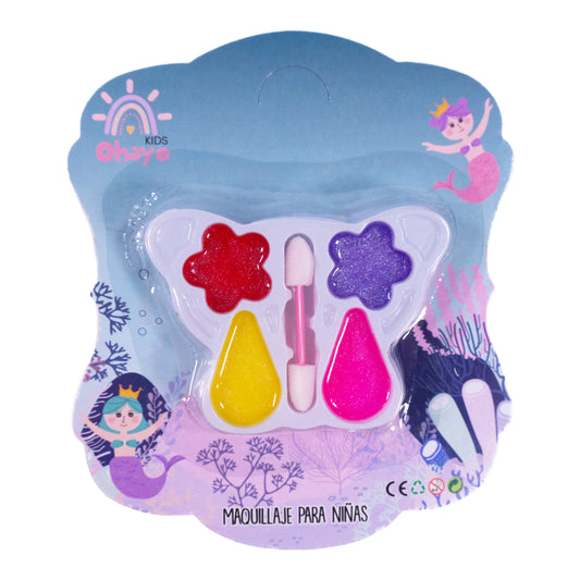 Maquillaje infantil sirenas