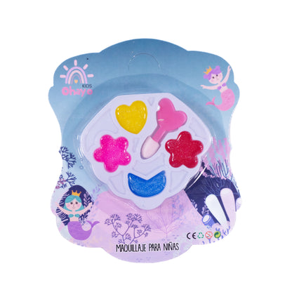 Maquillaje infantil sirenas