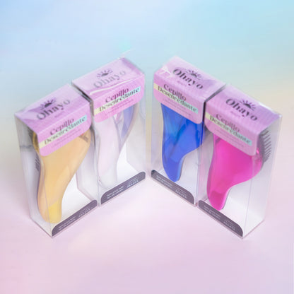 Cepillo desenredante antifrizz metalizado
