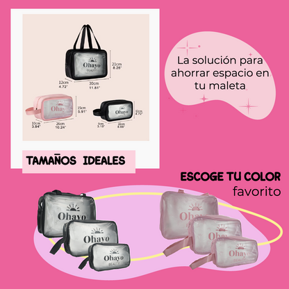 Combo Maletas organizadoras
